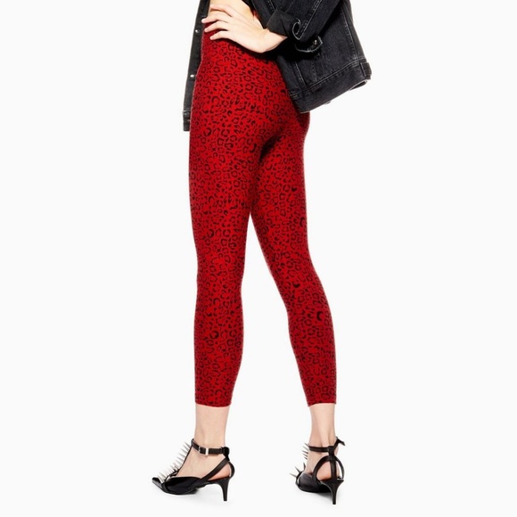 Topshop Leopard Print Leggings -NWT - Picture 2 of 5